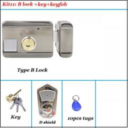 Intelligent Door Lock Video Intercom Compatible Electric Lock OR Wireless Remote Control ID Lock 125khz Wifi Access Control Lock