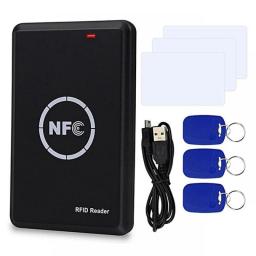 RFID NFC Duplicator 125Khz Key Fob Copier 13.56Mhz Encrypted Programmer USB Interface RFID Smart Card Reader Writer