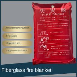 VITCOCO 1.2m*1.2m Fire Blanket Electric Welding Fire Blanket Fire Protection Flame Retardant Glass Fiber Fire Blanket