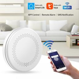 Ultra-Thin WiFi Function Tuya And Smart Life Home Safety Smoke Detector Sensor Kitchen Sound Alarm Instrument Fire Alert Device