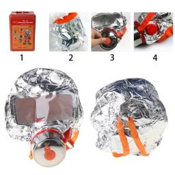 Fire Escape Mask Full Head Repirator For Face Eye Breath System Skin Protection Temperature-proof Filting Vapor Smoke