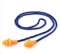 Hot Sale 10Pcs Soft Silicone Corded Ear Plugs Ears Protector Reusable Hearing Protection Noise Reduction Earplugs Earmuff Sleep