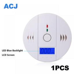 Independent CO Alarm Sensor Carbon Monoxide Alarm Detector 85dB High Sensitive Warning LCD Photoelectric Display For Home Hotel