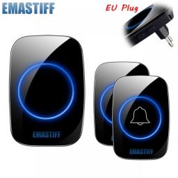 New Home Welcome Doorbell  Intelligent Wireless Doorbell Waterproof 300M Remote EU AU UK US Plug Smart Door Bell Chime