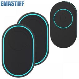 EMastiff Wireless Doorbell 39 Music LED Flash Security Alarm Outdoor IP65 Waterproof Smart Home Intelligent Door Bell Chime Kit