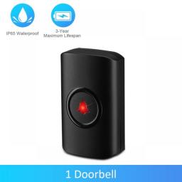 WSDCAM Smart Doorbell Camera Waterproof Outdoor Doorbell Wireless Long Distance Remote 300M LED Flash Security Alarm Outdoor Hom