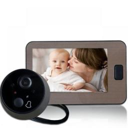 4.3 Inch Video Peephole Digital Door Camera Doorbell IR Night Vision 170 Degree Angle Peephole Camera Monitor Visual Doorbell