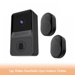 WiFi Video Intercom Doorbell Camera Outdoor Wireless Door Bell Battery Powered Home Security Video Alarm Doorbell Monitor Camera