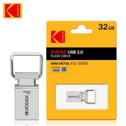 KODAK K112 Super Mini Metal USB Flash Drive 64GB 32GB 16GB USB2.0 Flash Disk Flash Pendrive Memory Stick Pen Drive Car Key