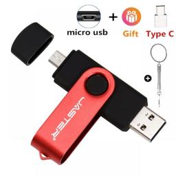 High Speed USB 2.0 OTG Pen Drive 16G 32GB Flash Drive 64GB Memory Stick 3 In 1 For Android Smart Phone/PC TYPE-C Student Gifts