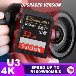 SanDisk Ultra Original SD Card 32GB SDHC 64GB 128GB 256GB 512GB SDXC Class10 Memory Card C10 USH-1 Support For Camera Car DV SLR