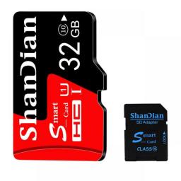 SHANDIAN Mini SD Card 4GB 8GB 16GB Class 6 Real Capacity 32GB Memory SD Card High Speed Smart SD Card TF Card Free Shipping