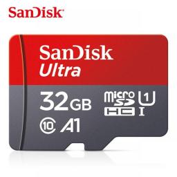 100Percent SanDisk 128GB 100MB/s A1 Memory Cards Cameracard 32GB 64GB Micro SDcard Class 10 UHS-1 Flashcard Microsd TF/SD Card