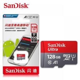 Original SanDisk Memory Card 16GB 32GB 64GB Class10 128GB 256GB 120MB/s UHS-I Flash Micro SD Card C10 Ultra A1 MicroSDHC/SDXC