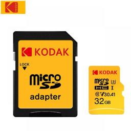 KODAK Micro SD 32GB 64GB V30 Class 10 Memory Card 128GB 256GB U3 A1 95MB/s HD 4K Microsd TF Card For Adapter UHS-I