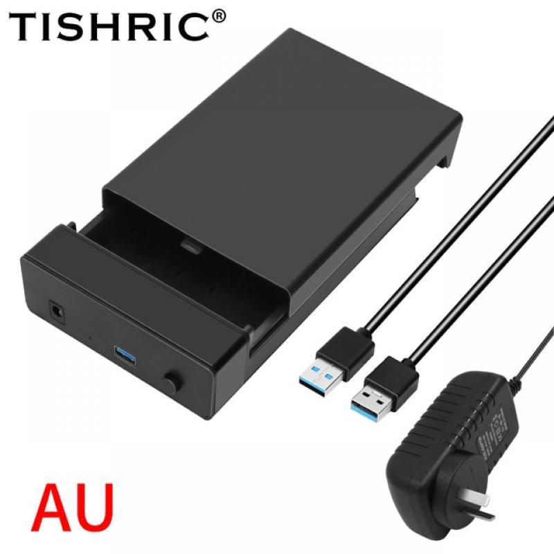 TISHRIC 3.5" HDD Case SATA To USB 3.0 Hard Drive Enclosure/Box/Case/Housing 3.5 USB External HD Case For PC 18TB 2.5 3.5 SSD HDD