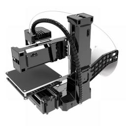 TISHRIC Mini K9 3D Printer Easy To Use One Key Printing TPU PLA Filament 1.75mm Black Entry Level Toy Gift 3D Printer