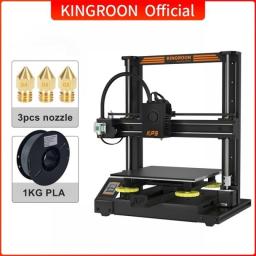 KINGROON 3D Printer KP5L 300*300*330mm Large Printing Size FDM 3D Printer Dual Z-axis Rail Guides High Precision Direct Extruder