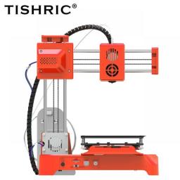 TISHRIC Newest Easy 3D Printer Full Metal Frame High Precision Children's DIY Easy Threed 3D Printer Kit One Key Quiet Pinting