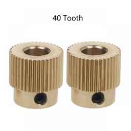 2Pcs MK7 MK8 Extrusion Gears 26 Tooth/40 Tooth Bore 5mm Brass Drive Gear Feeding Gear Wheel For 3D Printer Extruder