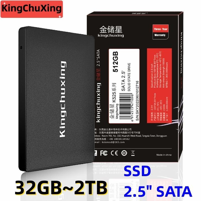 Kingchuxing 2.5" SATA 3 SSD Disk Drive 2TB 1TB 512GB 256GB 240GB 128GB 120GB Hard Disk Solid State Drives for Laptops Desktop