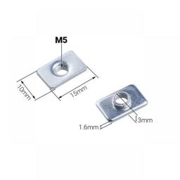 20Pcs M3 M4 M5 T-Nut Zinc Plated Tee Nut For V-Slot T-Slot Aluminum Profile 3D Printer Parts