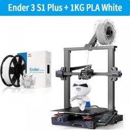 Creality Ender-3 S1 Plus 3D Printer Auto-leveling CR-Touch Sprite Dual-Gear Direct Extruder 300x300x300mm + 1kg PLA Filament