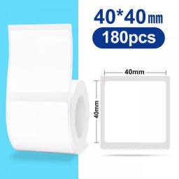 (Round Series) NIIMBOT Round Thermal Label Sticker For Printer Paper B21 B3S White And Transparent Sticker Roll