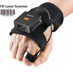 Eyoyo 2D Bluetooth Barcode Scanner Wearable Glove Scanner Left&Right Hand Wearable1D QR Patable Finger Wireless Bar Code Reader