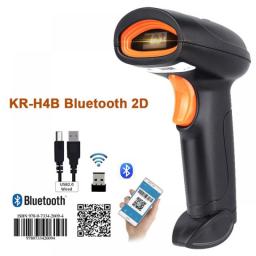 KEFAR 1D/2D Wireless Wired Barcode Scanner Bluetooth QR Codes Reader PDF417 Handheld Barcode Reader Support For Logistic Store