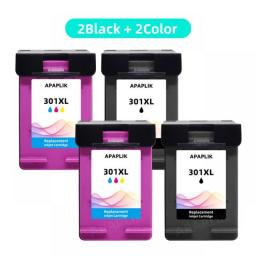 APAPLIK 2Set 301 XL Ink Cartridges For HP 301XL For HP Deskjet 2540 2541 2542 2543 2544 2546 1000 1010 1011 Envy 5530 Printers
