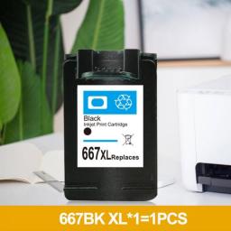 A+1 Remanufactured Ink Cartridge Replacement For HP 667 667XL For DeskJet Ink Advantage 1275, 2374, 2375, 2376, 2775, 2776