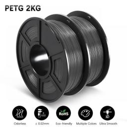 SUNLU PETG 1.75MM 2 Rolls 1KG/Roll  Good Gloss  And High Transparency 3D Printing Filament Suitable For All FDM 3D Printers
