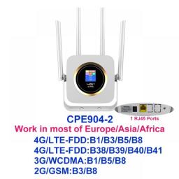 TIANJIE CPE904 Router 4G Sim Card Hotspot LTE Modem 3000mah Battery Pocket CPE Wifi With RJ45 LAN WAN Antenna