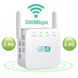 Wireless Repetidor WIFI Repeater 300Mbps Dual Antenna Wi Fi Booster Wi/Fi Long Range Extender 2.4G Wi-Fi Signal Amplifier