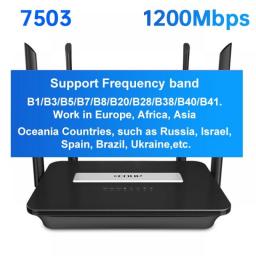 EDUP 4G Router 2.4Ghz 5.8Ghz Wifi Router 1200Mbps 4G LTE Router Wifi Repeater Gateway Mode WIFI Dongle Wireless Hotspot For Home