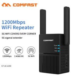 1200Mbps Long Range Dual Band 2.4+5Ghz Wireless Wifi Repeater High Power Signal Booster Wi Fi Extender Wlan Wi-fi Amplifer