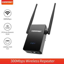 WiFi Eextender 2*3dBi Antennas 300Mbps 2.4G Wireless Repeater Support EU/US Plug Wireless WiFi Router Booster Signal Amplifier