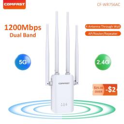 1200Mbps WiFi Repeater 5 Ghz Long Range Wireless Amplifier Remote Wi Fi Extender Wi-Fi Amplifier 802.11AC WiFi Booster Repetidor