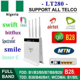 LT280 Unlocked RJ11 Voice Function 300Mbps 3G Wireless Lte Modem 4G Wifi Routers With SIM Card Slot RJ45 WAN LAN Port