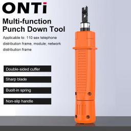 ONTi Cost-effective Engineer 110 Wire Cutter AMP Module Wire Tool Double Head For Network Voice Phone Module Patch Panel