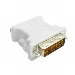 Connector Computer Monitor Video White Plastic Durable DVI 24+5 To VGA Female Multi-Purpose Converter Adapter Mini