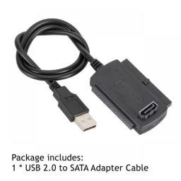 YIGETOHDE USB 2.0 To IDE SATA Cable 3 In 1 S-ATA 2.5 3.5 Inch Hard Drive Disk HDD Adapter Converter Cable For PC Laptop