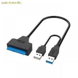 SATA To USB2.0 Cable Adapter UP To 6 Gbps 7+15/22 Pin For Support 2.5 Inch External SSD HDD Hard Drive Sata III SATA 3