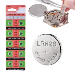 10PCS 377 Battery AG4 LR626 626 1.55V Sr626sw CX66 Watch Button Cell Battery For Watch Toys Remote Coin Battery