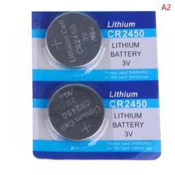 2/5Pcs CR2450 CR 2450 3V Lithium Battery DL2450 BR2450 LM2450 For Toy Car Key Remote Control Watch LED Light Button Coin Cells