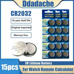Original CR2032 DL2032 ECR2032 BR2032 2032 CR 2032 3V Lithium Button Cell Coin Battery Long Lasting For Watches