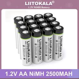 NEW Liitokala 1.2V AA 2500mAh Ni-MH Rechargeable Battery Aa For Temperature Gun Remote Control Mouse Toy Batteries