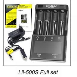 LiitoKala Lii-500S PD4 S6 500 Battery Charger For 3.7V 18650 26650 21700 1.2V Ni-mh AA AAA Batteries Test The Battery Capacity
