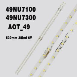 75kits LED Backlight Strip For Samsung UE49NU7100 UN49NU7100AG UN49NU7100G AOT_49_NU7300_NU7100 UN49NU7300 UE49NU7300U